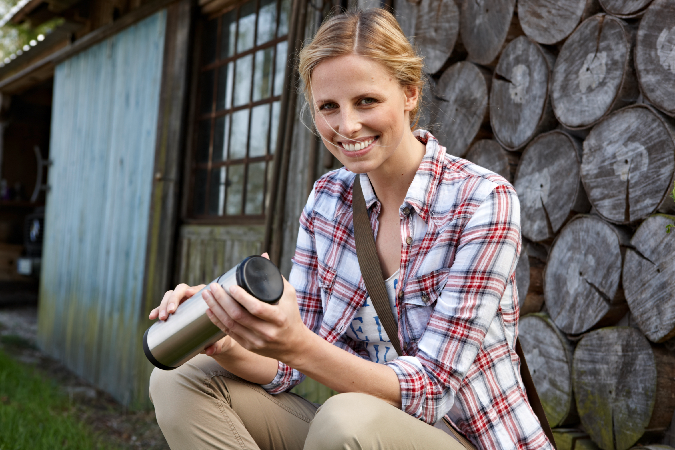 Termoska Tefal Mobility K3062414 Nerezová/Zelená 1 L