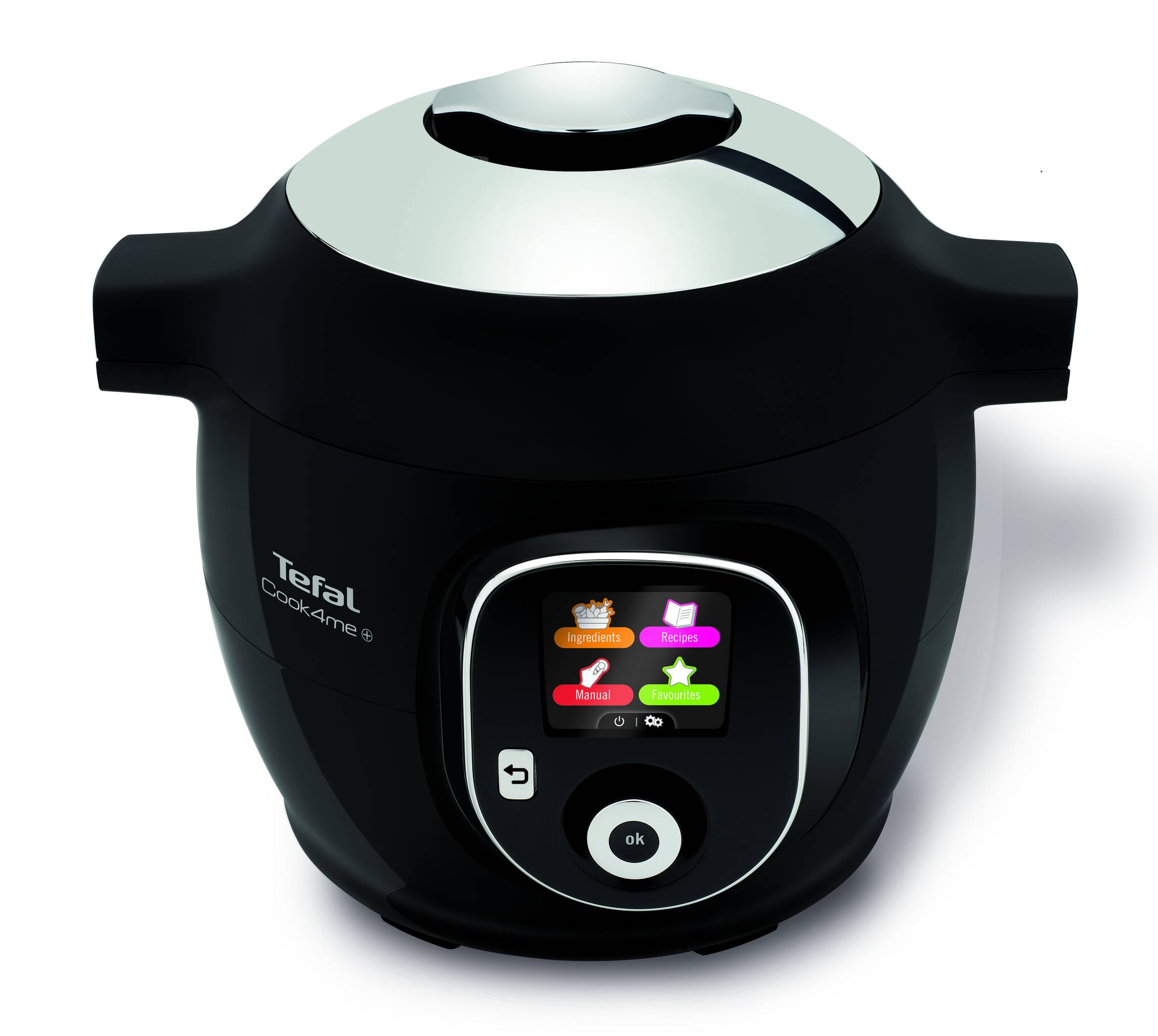 Inteligentný multifunkčný hrniec Tefal Cook4Me+ s vekom Extra Crisp CY85XF2, čierny