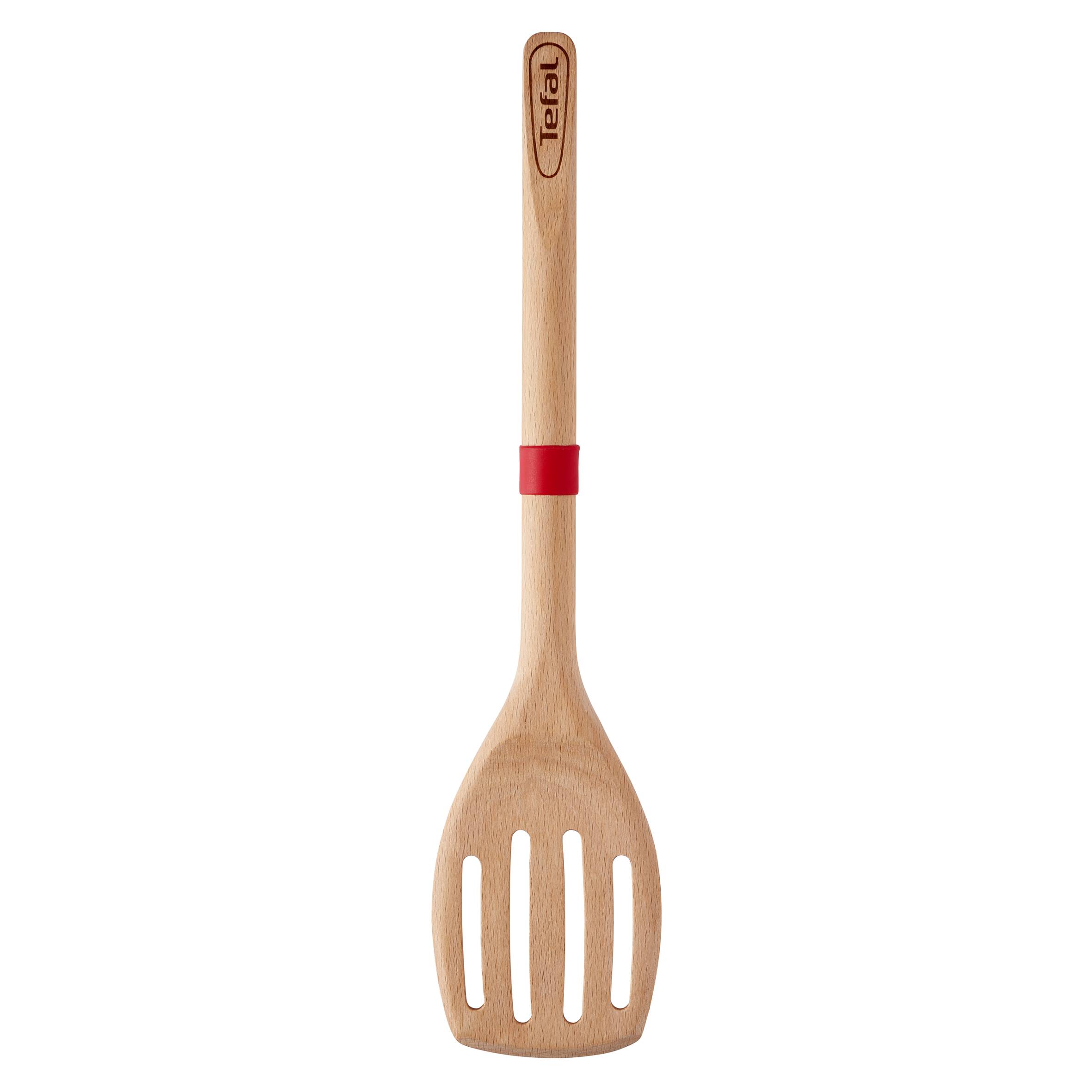 Drevená obracačka s otvormi Tefal Ingenio Wood K2303314 Červená 32 cm