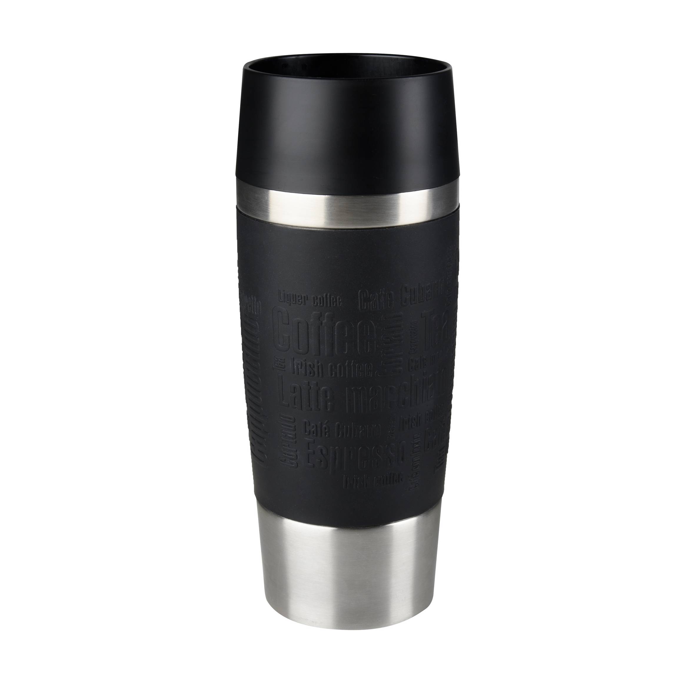 Termohrnček Tefal Travel Mug K3081114 Nerezový/Čierny 0,36 l