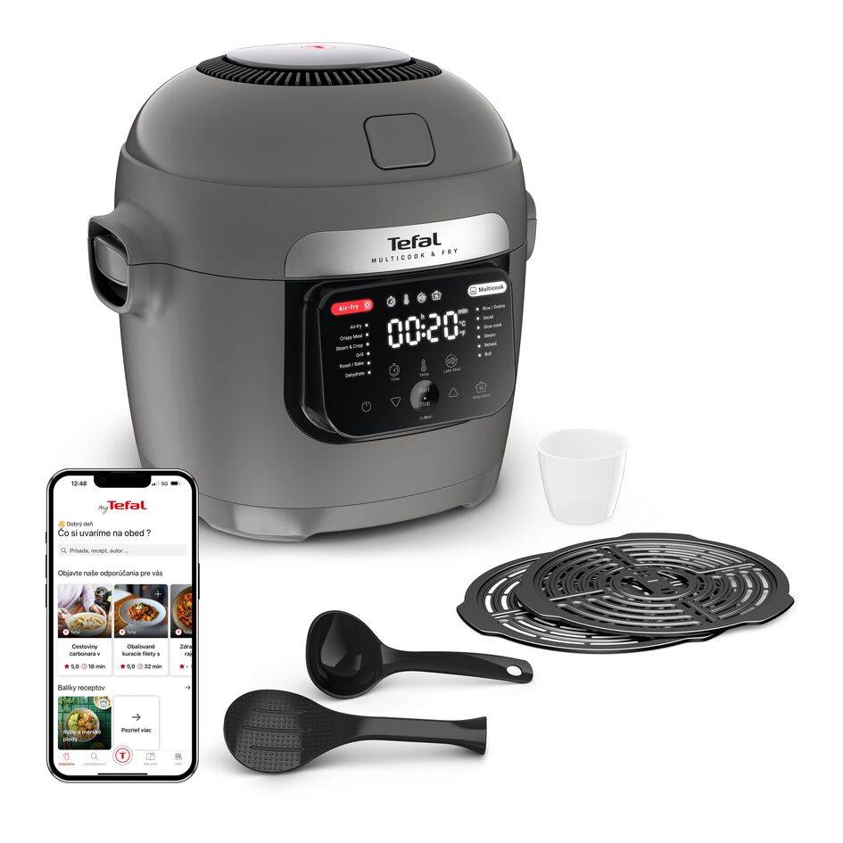 Multifunkčný hrniec a teplovzdušná fritéza Tefal Multicook & Fry MY731BF0 Šedý