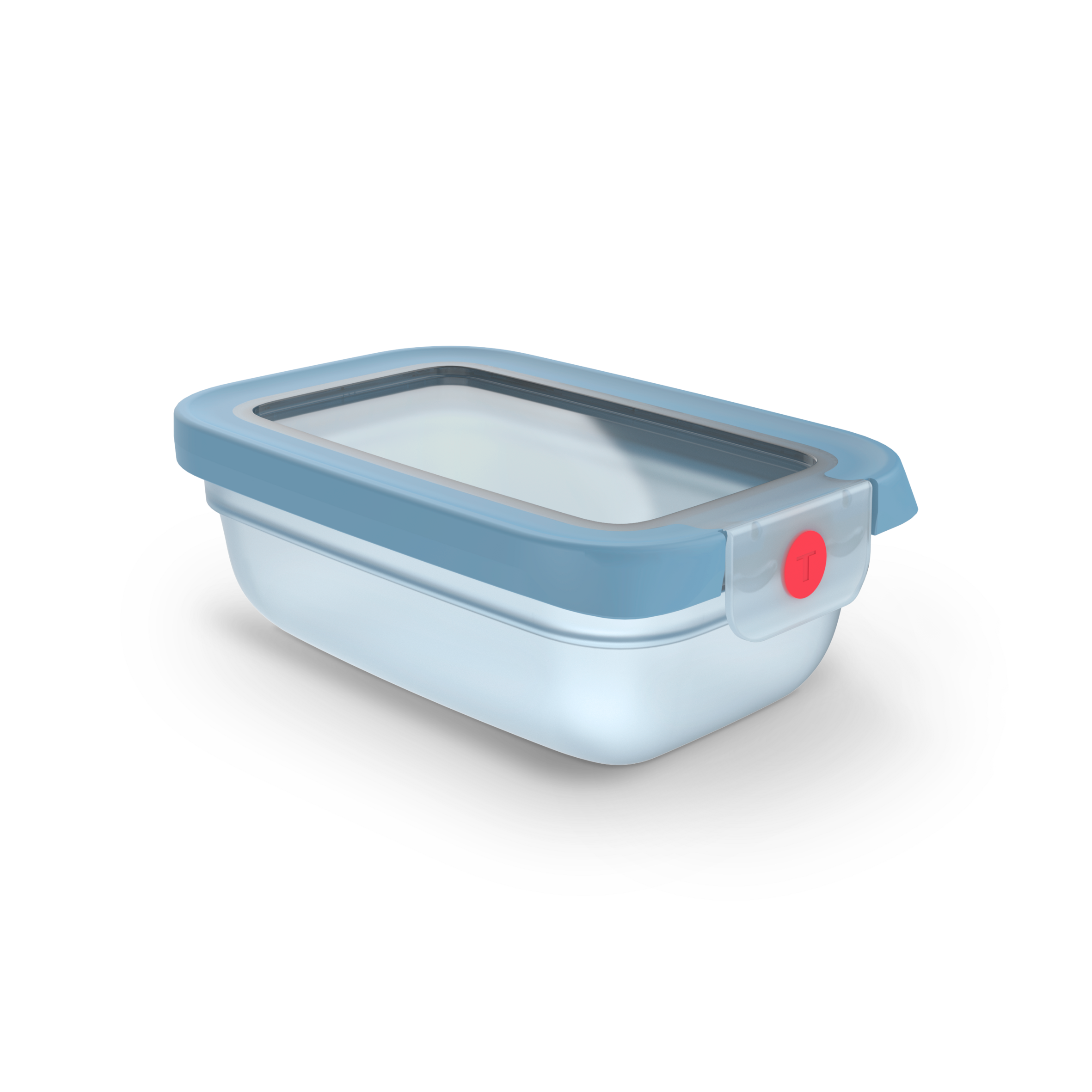 N1210110 oneClick Tefal obdĺžniková nádoba na potraviny, 0,5 l, modrá