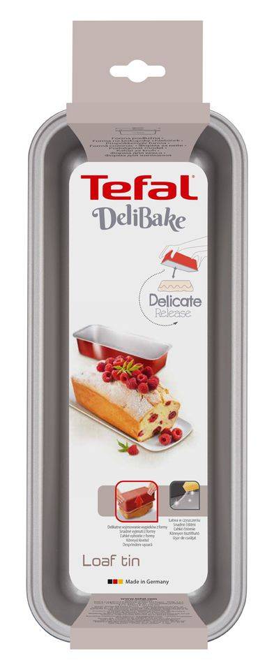 Forma na biskupský chlebíček Tefal Delibake J1640174 Červená/Sivá 30 cm
