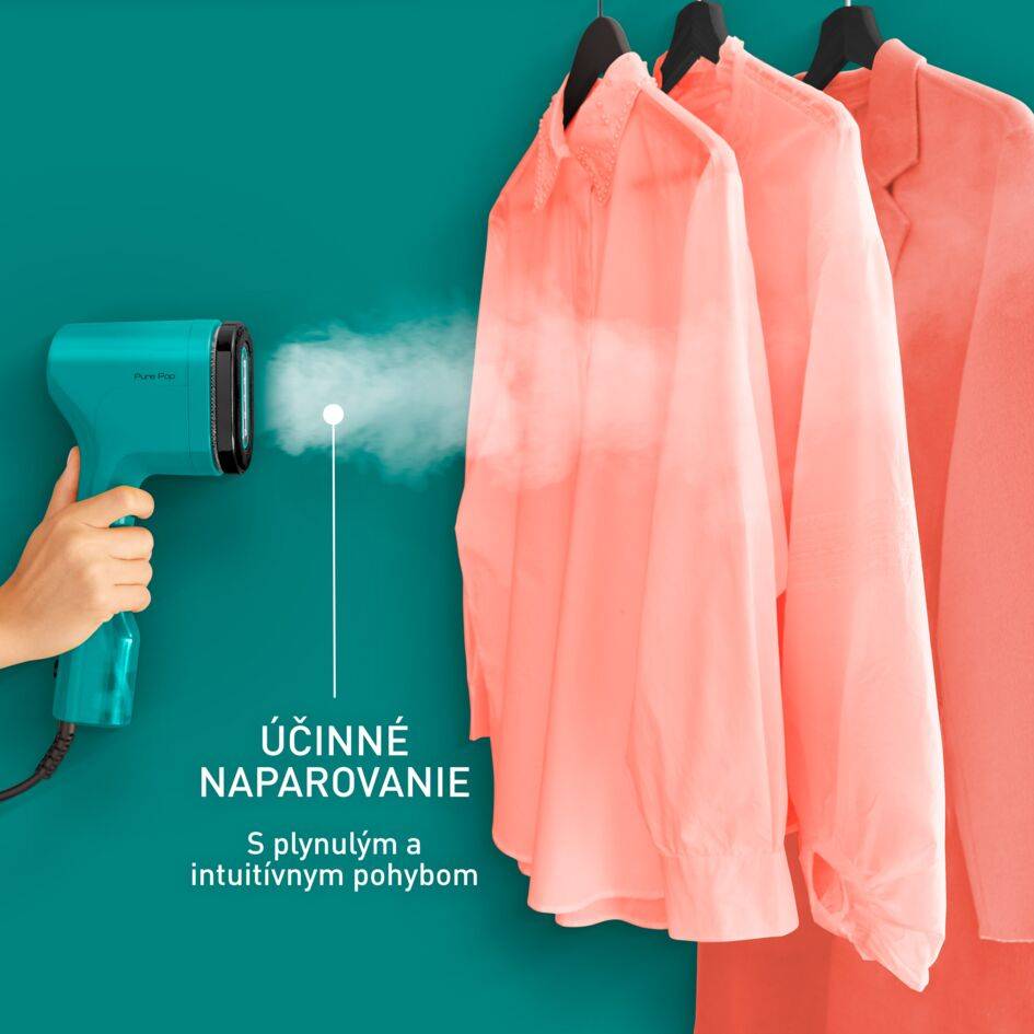 Naparovač odevov Tefal Pure POP DT2024E1 Zelený
