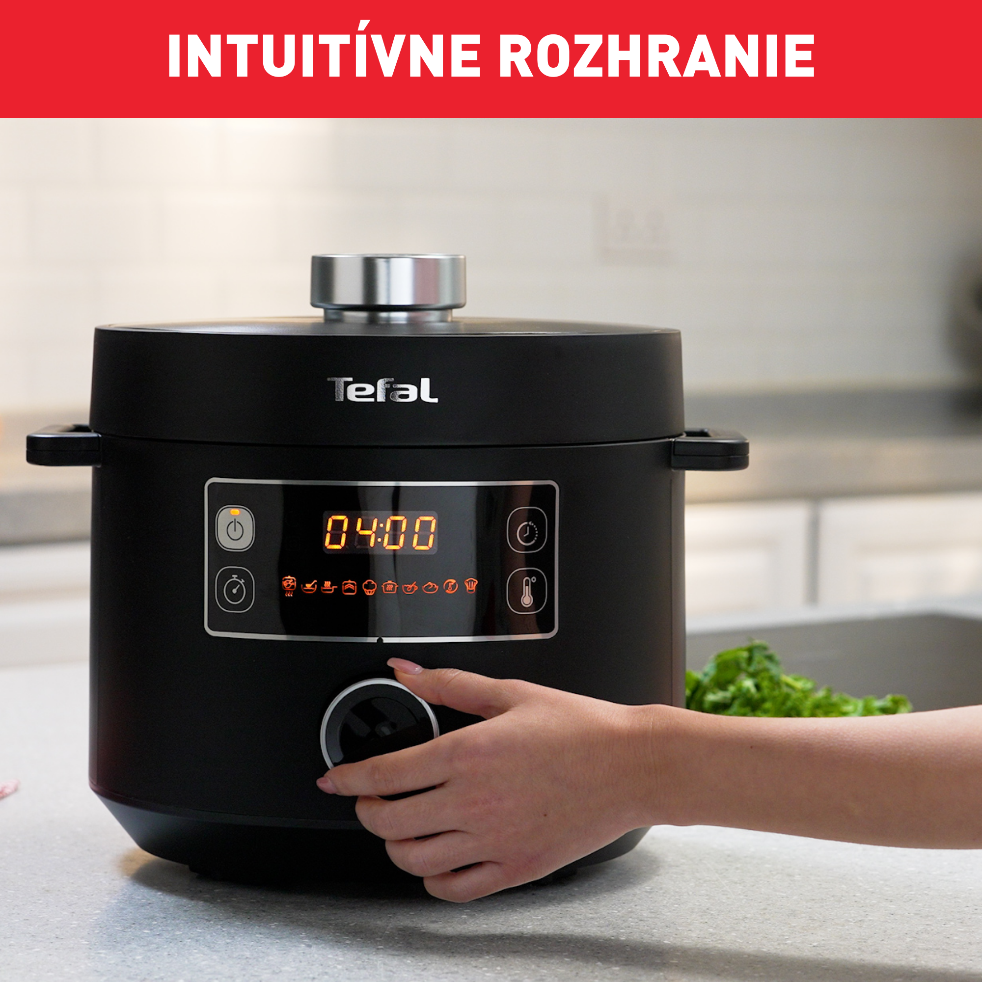 Multifunkčný elektrický hrniec Tefal Turbo Cuisine CY754830 Čierny