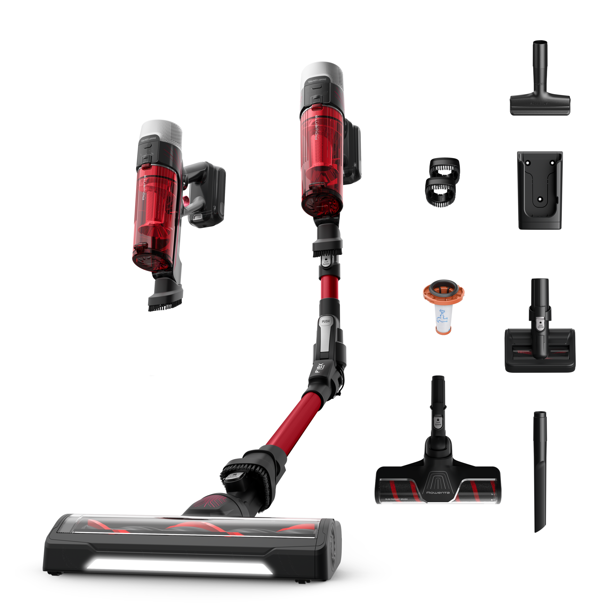 Tyčový vysávač Rowenta X-Force Flex 9.60 Auto Complete 100 AW RH2099WO