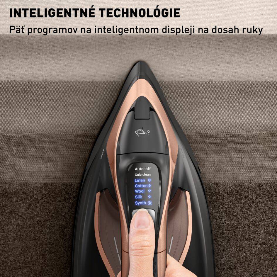 Naparovacia žehlička Tefal Ultimate Power Pro FV9E50E0 Ružovo zlatá/Čierna