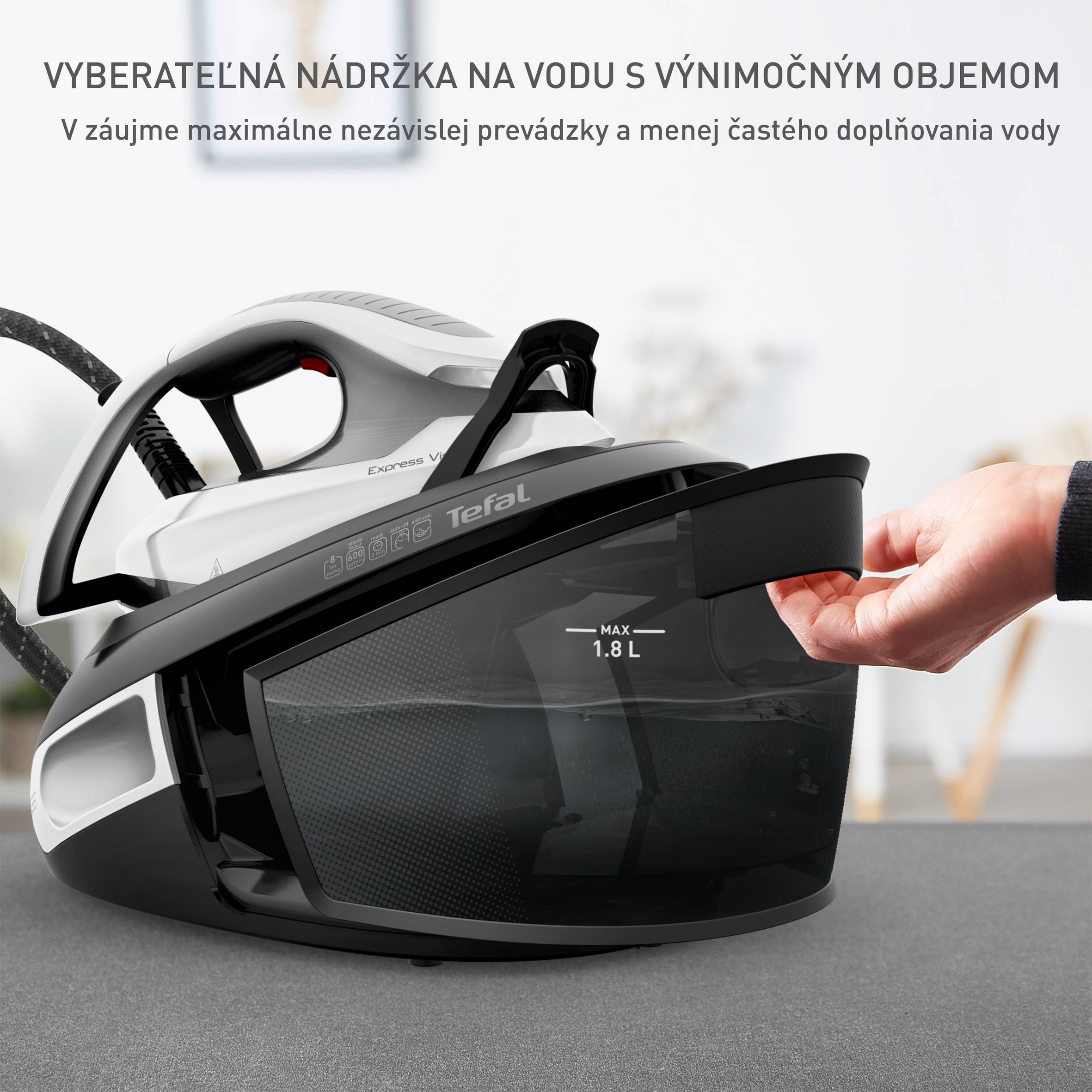 Žehlička s parným generátorom Tefal Express Vision