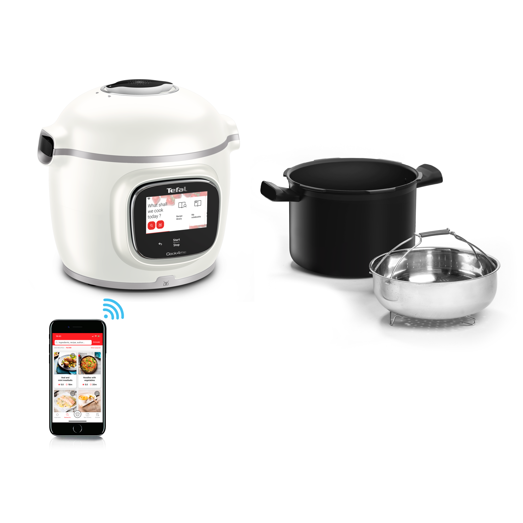 Inteligentný multifunkčný hrniec Tefal Cook4me Touch Pro, CY9441F2