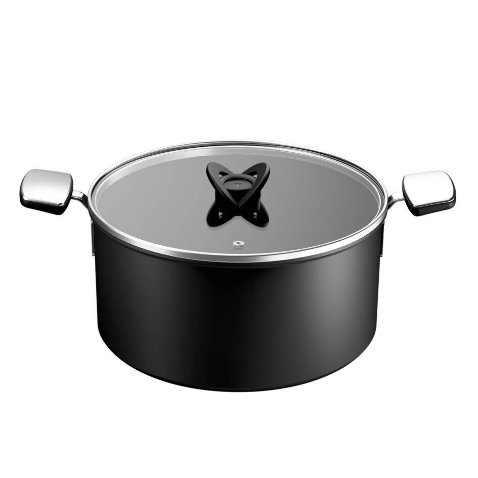 Nepriľnavý kastról s pokrievkou Tefal Excellence+ G3285353, 28 cm  