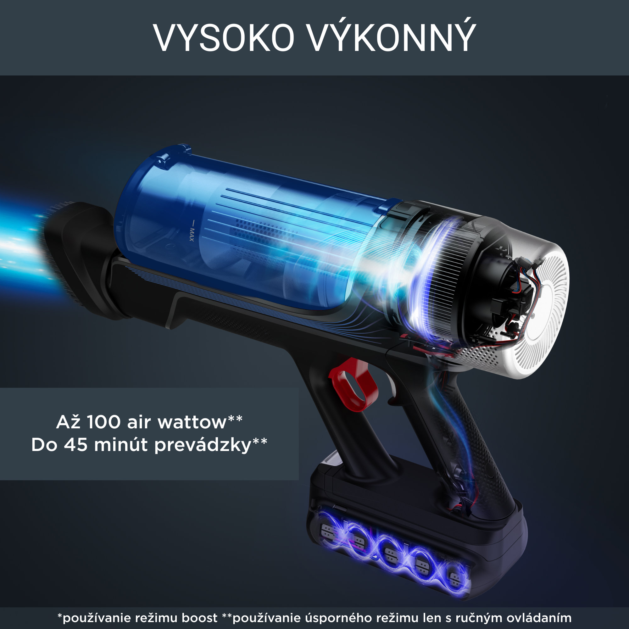 Tyčový vysávač X-FORCE FLEX 9.60 Auto Animal AQUA 4v1 100AW RH20C7WO