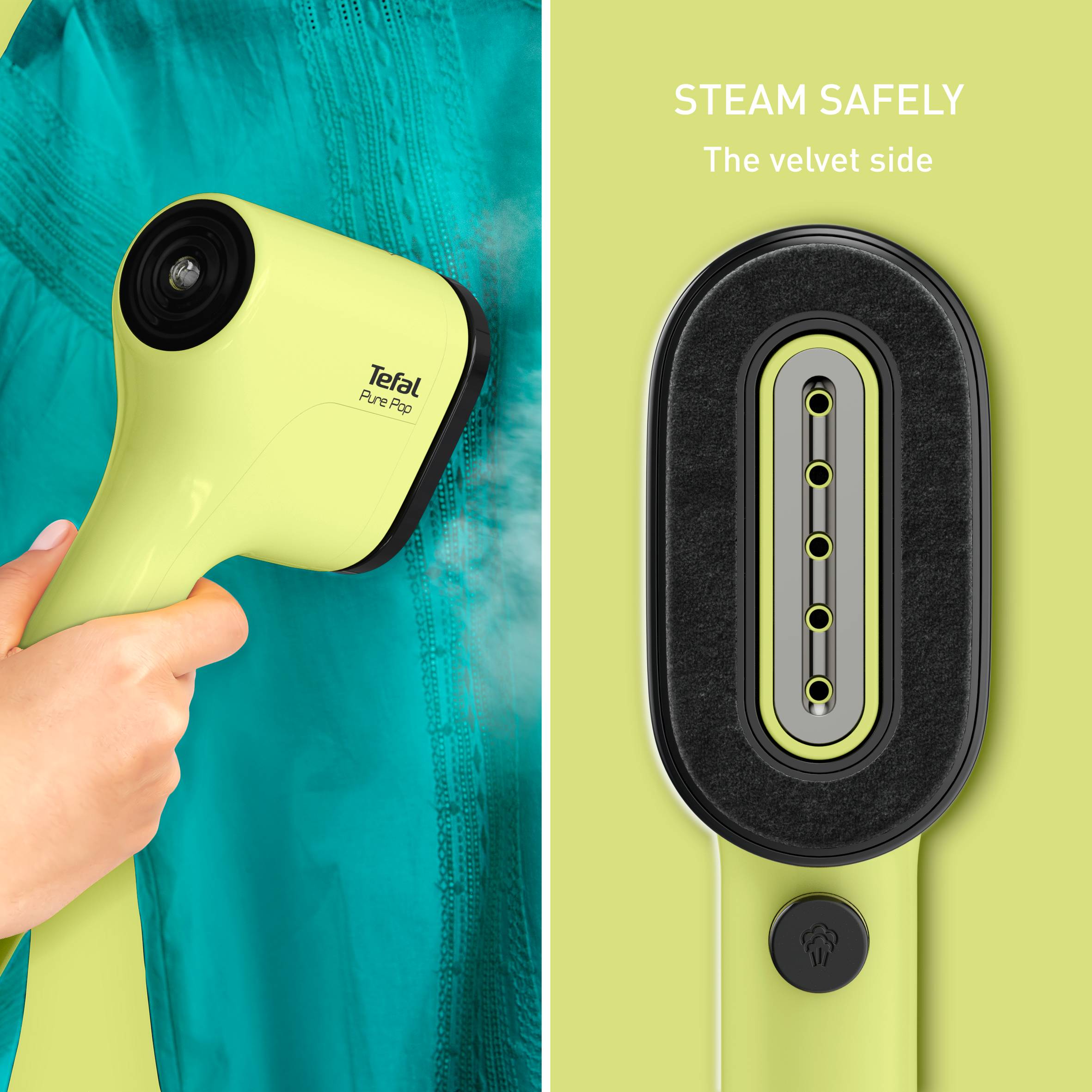 Naparovač odevov Tefal Pure POP DT2025F0 Lime