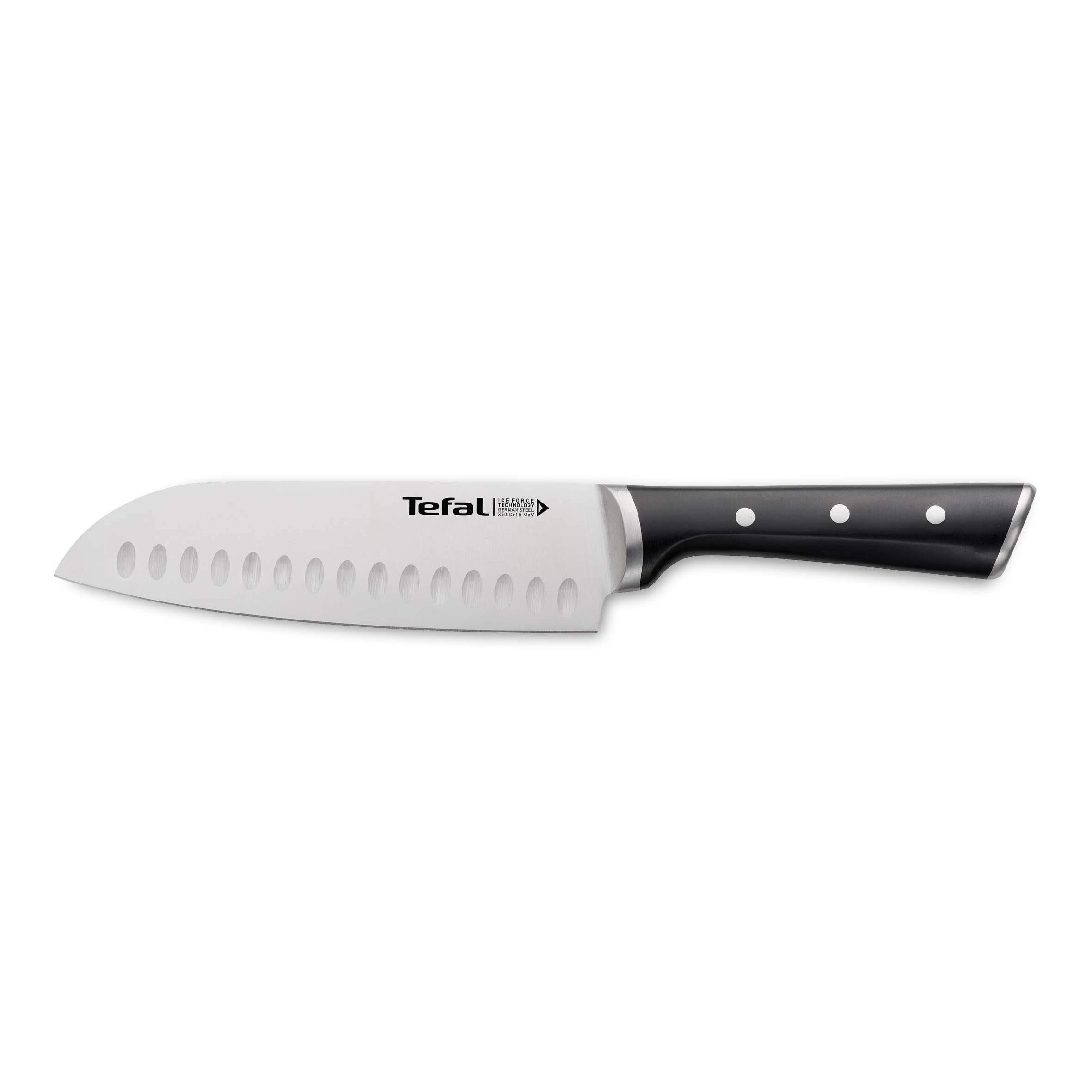 Kuchynský nôž Tefal Ice Force K2320614 Nerezový/Čierny 18 cm