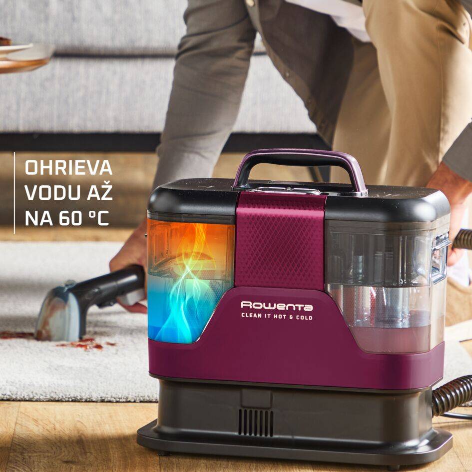 Clean It Hot & Cold, čistič škvŕn, čistič čalúnenia, tepovač na koberce, dva režimy čistenia