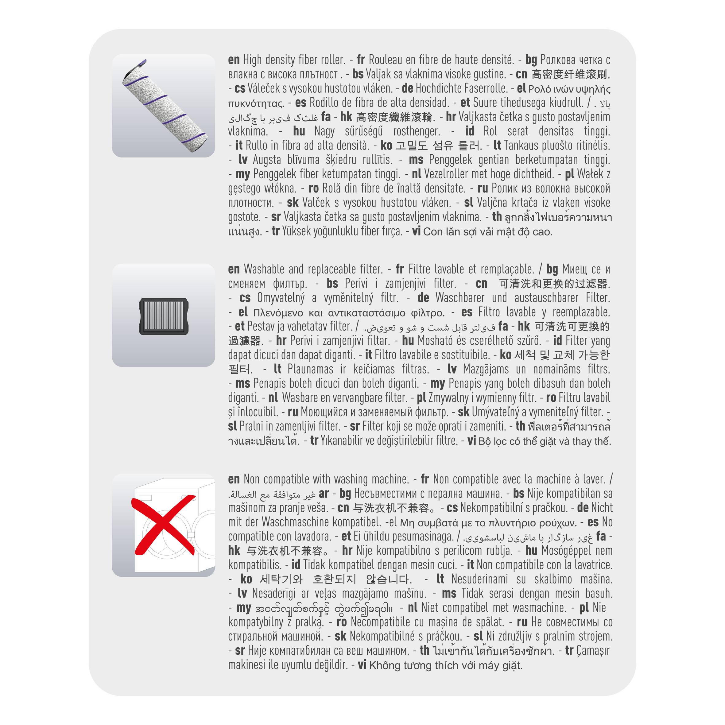 ZR336A01 X-Clean 10 Rowenta Súprava príslušenstva pre bezdrôtový vysávač na mokré a suché vysávanie