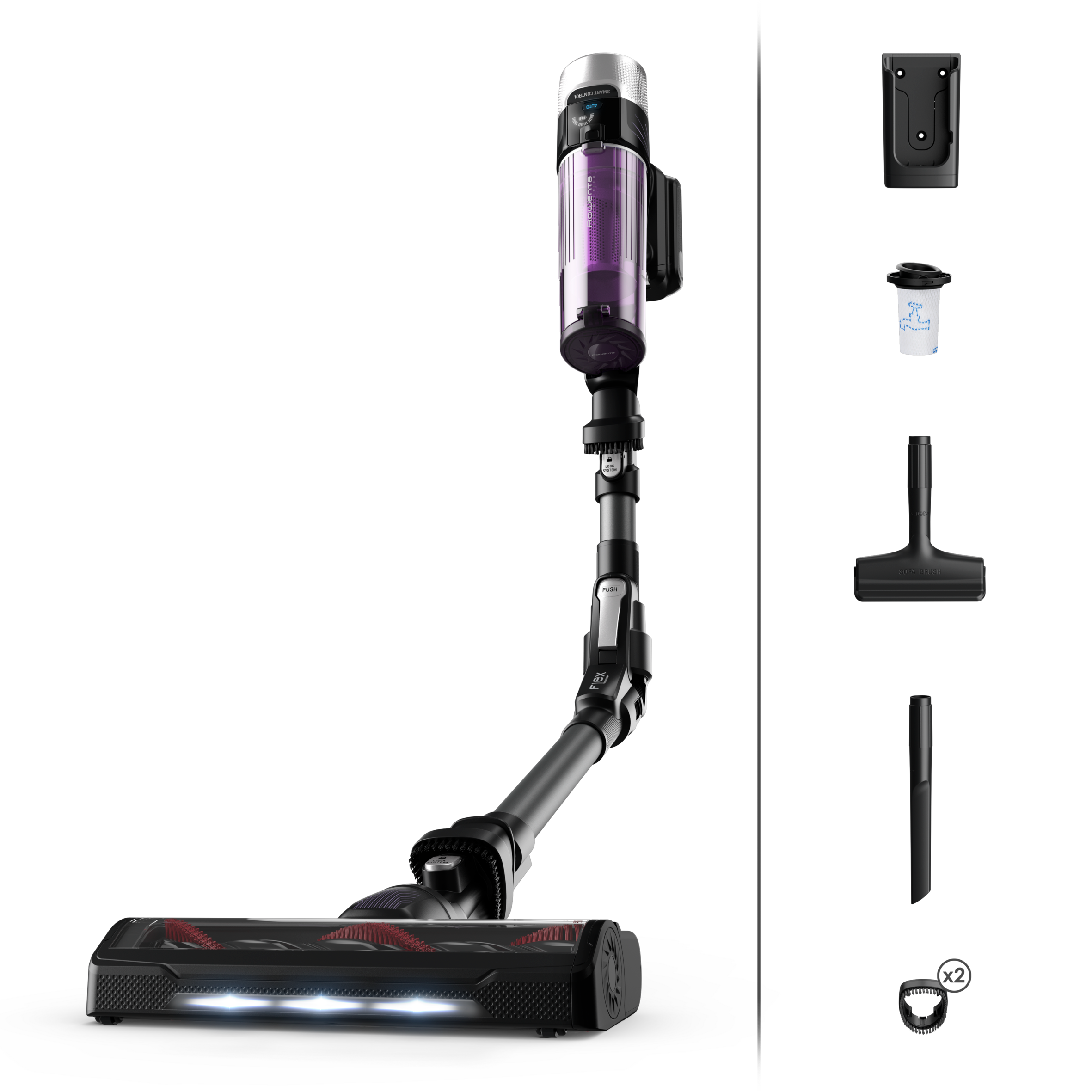 Tyčový vysávač X-Force Flex 9.60 Auto Allergy 3v1 100 AW HEPA RH2038WO