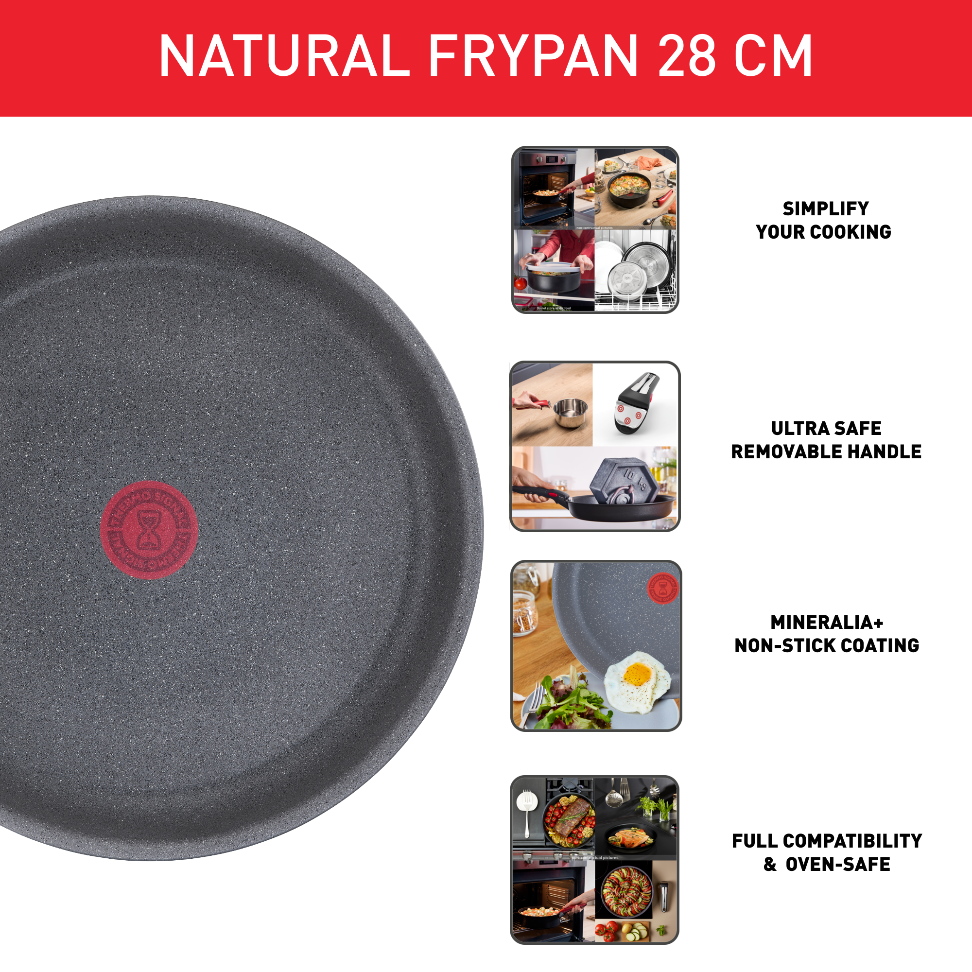 Panvica Tefal Ingenio Natural Force L3960602 28 cm