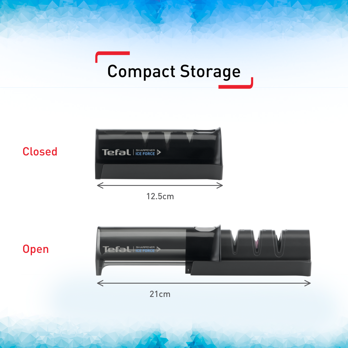 Brúsič na nože Ice Force Retractable K2650534 12.5x5.9 cm 