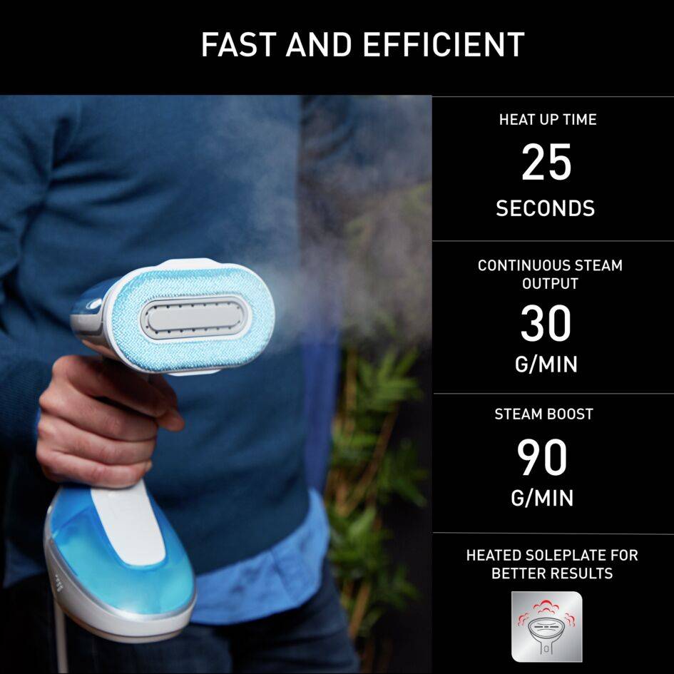 Naparovač odevov Tefal Pure Tex DT9530E1 Svetlo modrý/Biely