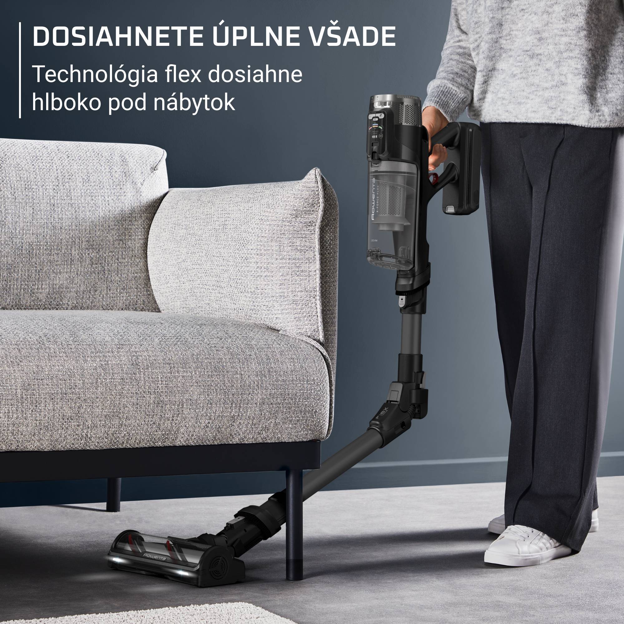 Tyčový vysávač Rowenta X-Force Flex 3v1 150 AW RH9L55E0