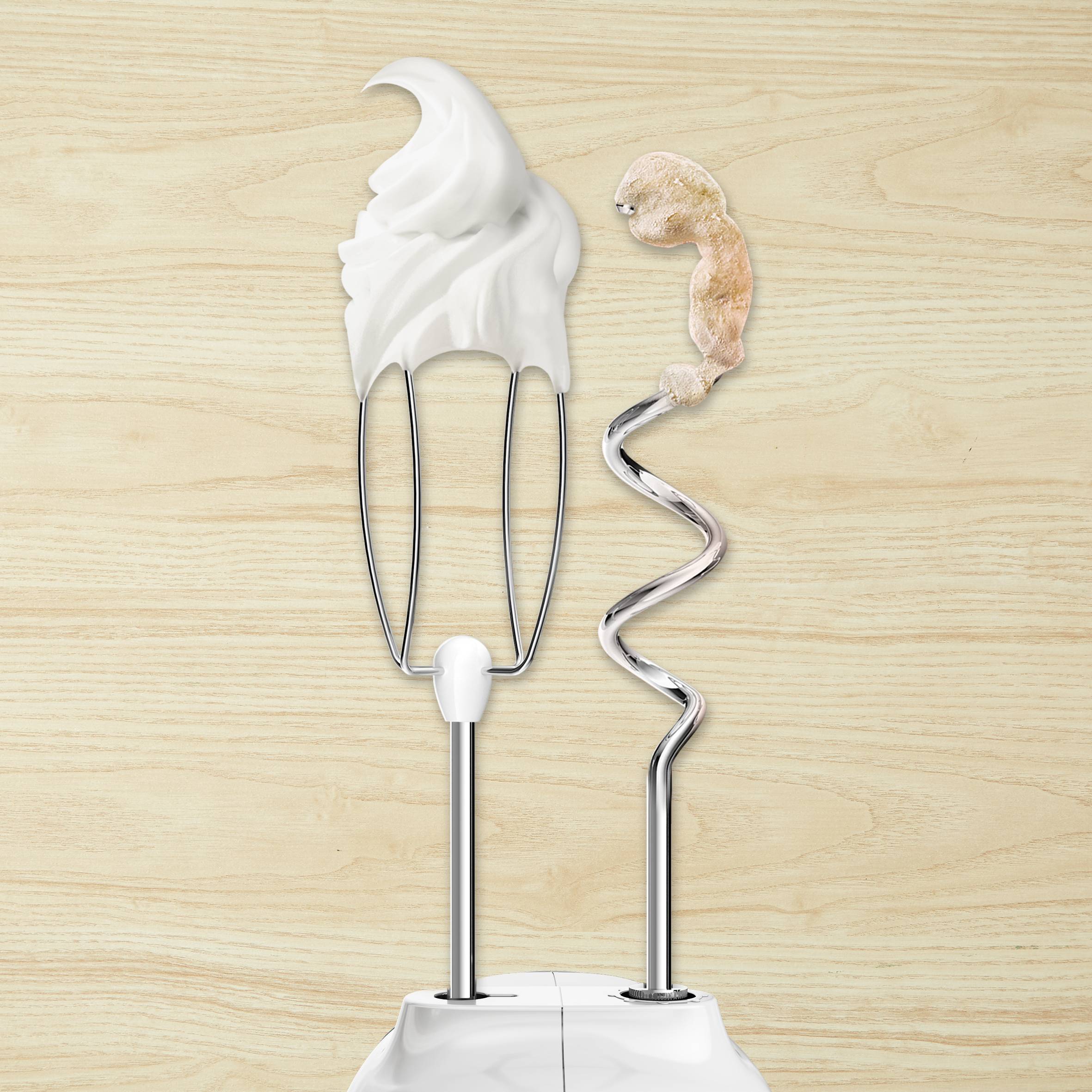 Ručný šľahač Tefal Prep'Mix+ HT462138 Tmavo šedý/Biely