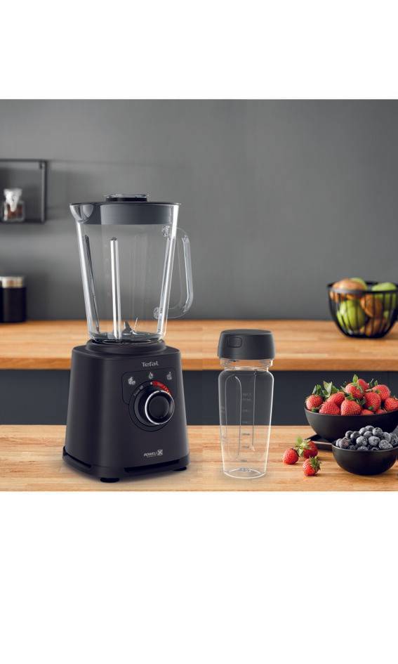 Cestovná fľaša a náhradné mixovacie nože pre vysokorýchlostný mixér Tefal Perfectmix+