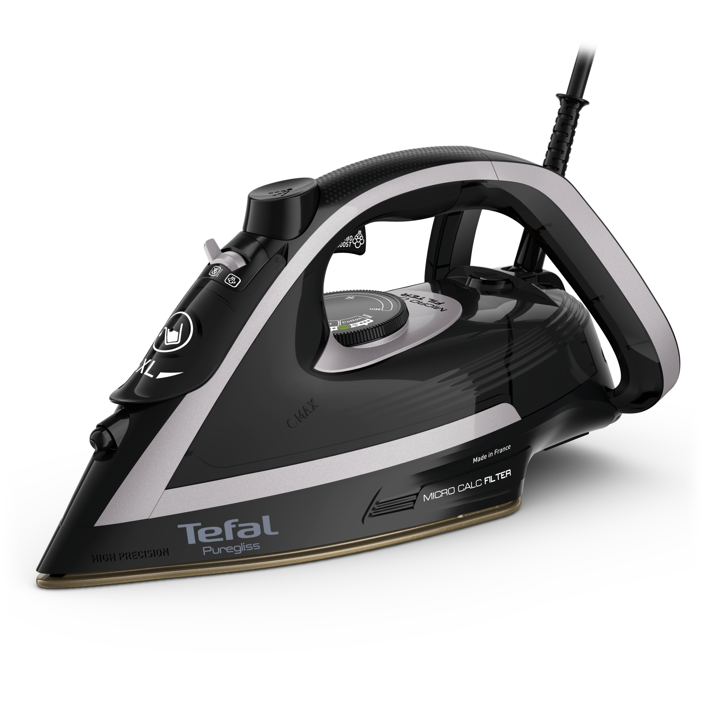 Naparovacia žehlička Tefal Puregliss FV8062E0 Strieborná/Čierna