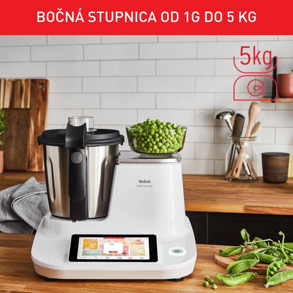 Multifunkčný varný kuchynský robot CLICK & COOK FE506130 Biely