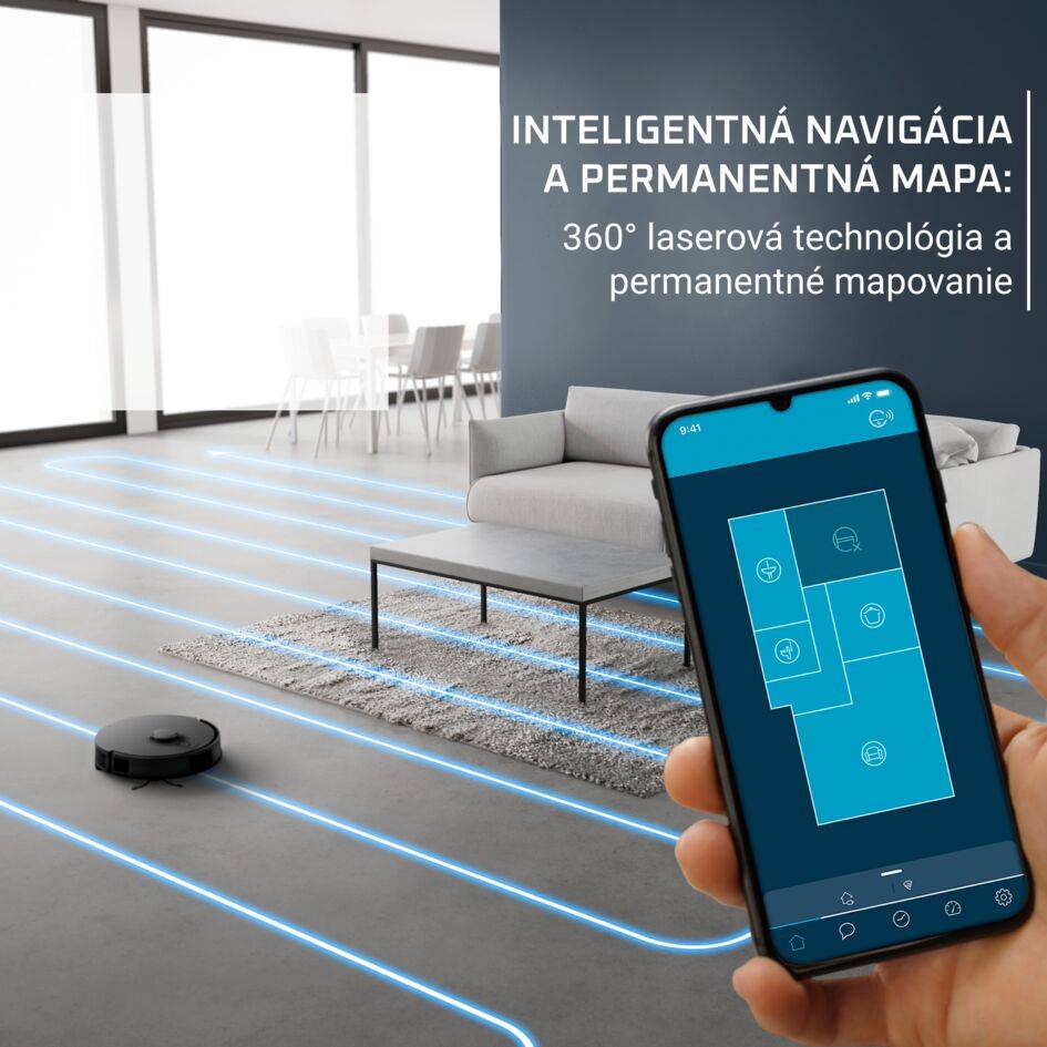 Robotický vysávač Rowenta X-Plorer S135 Detect 5000 PA RR91C5WH