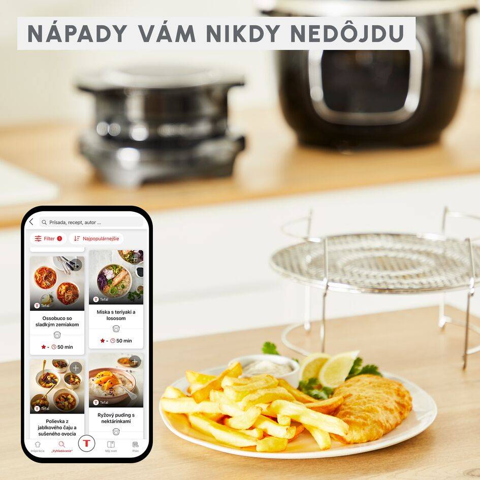 XA60AD10 Viacúrovňová varná mriežka 2v1 Tefal Cook4me
