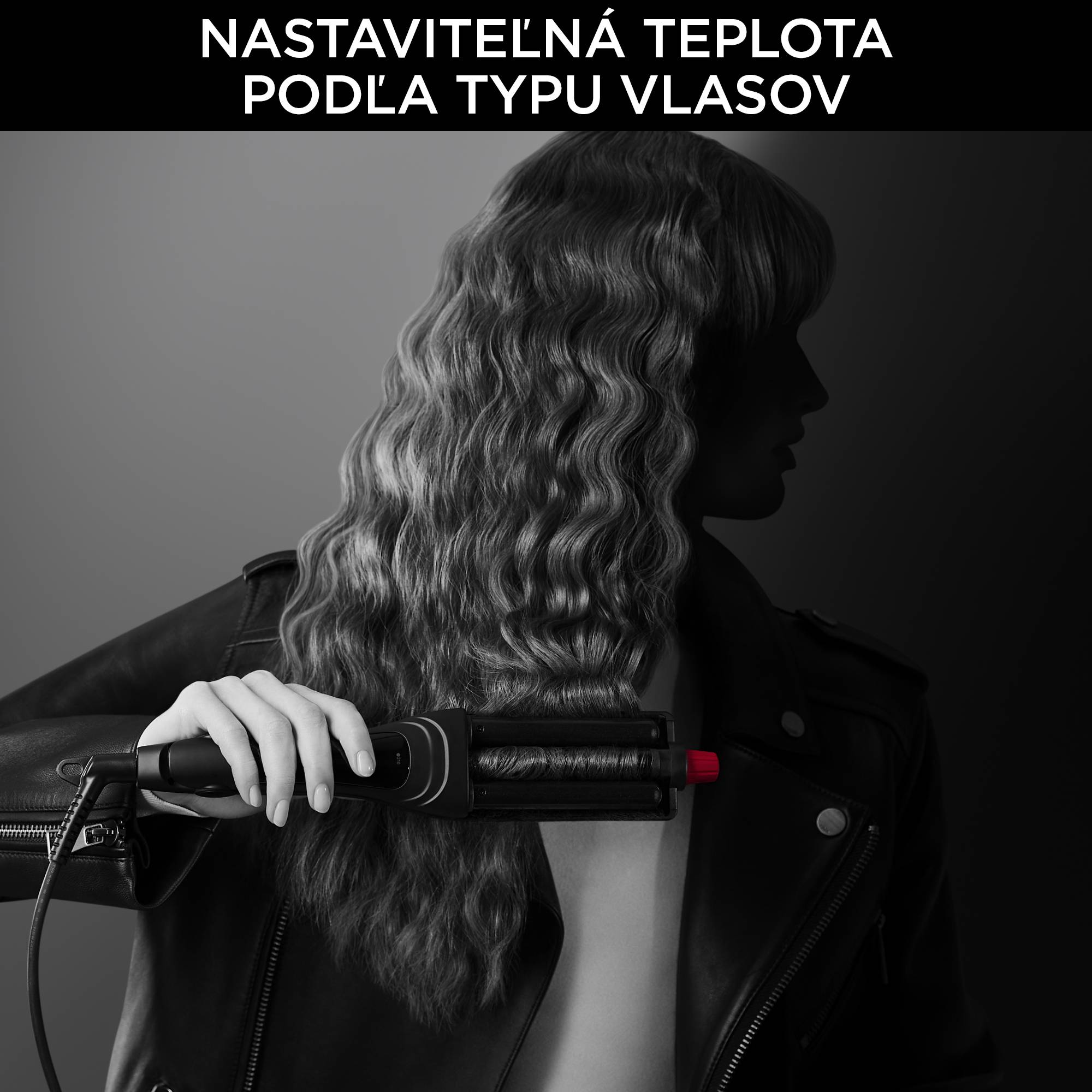 Kulma na vlasy Rowenta x KARL LAGERFELD Waves Addict CF471LF0