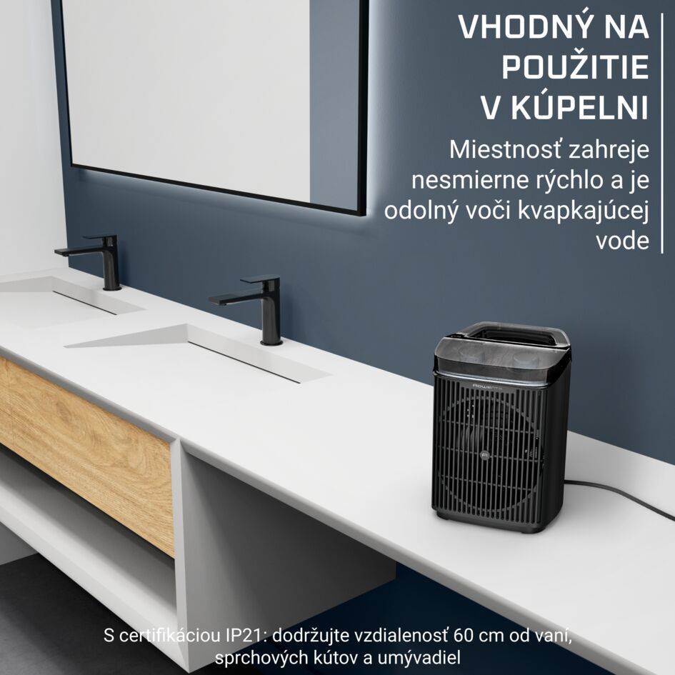 Teplovzdušný ventilátor do kúpeľne Rowenta Intense Comfort Aqua, SO6550F0