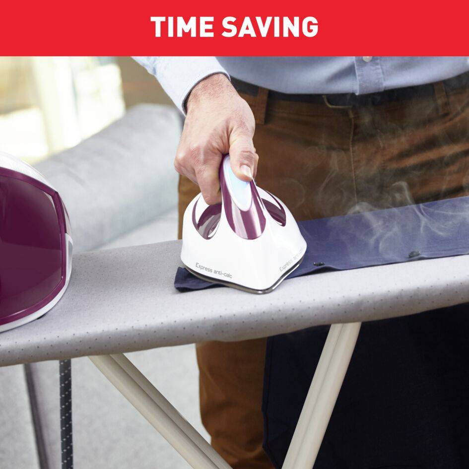 Parný generátor Tefal Express Anti-Calc SV8054E0 Fialový/bielý