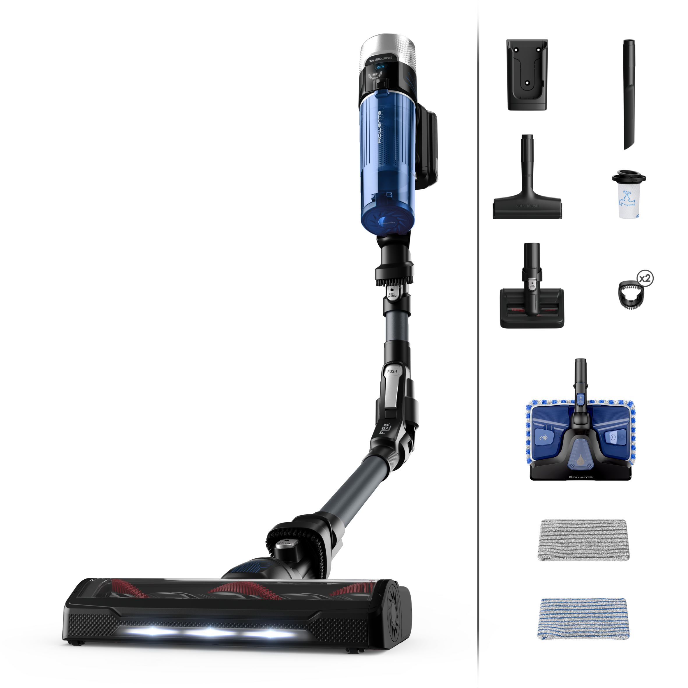 Tyčový vysávač X-FORCE FLEX 9.60 Auto Animal AQUA 4v1 100AW RH20C7WO