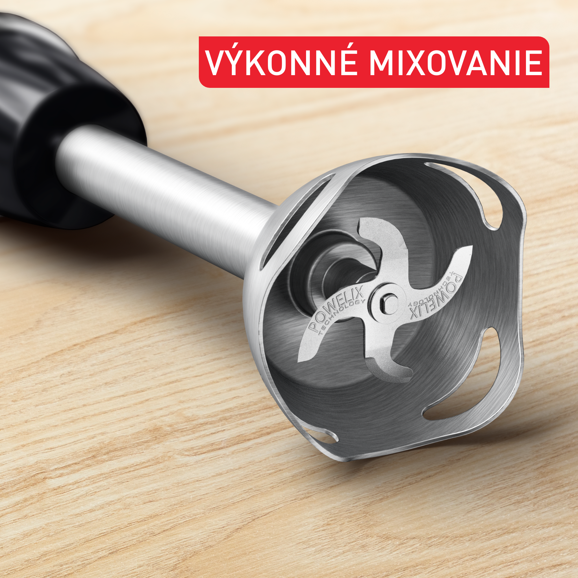 Tyčový mixér Tefal Quickchef+ HB671830 čierný