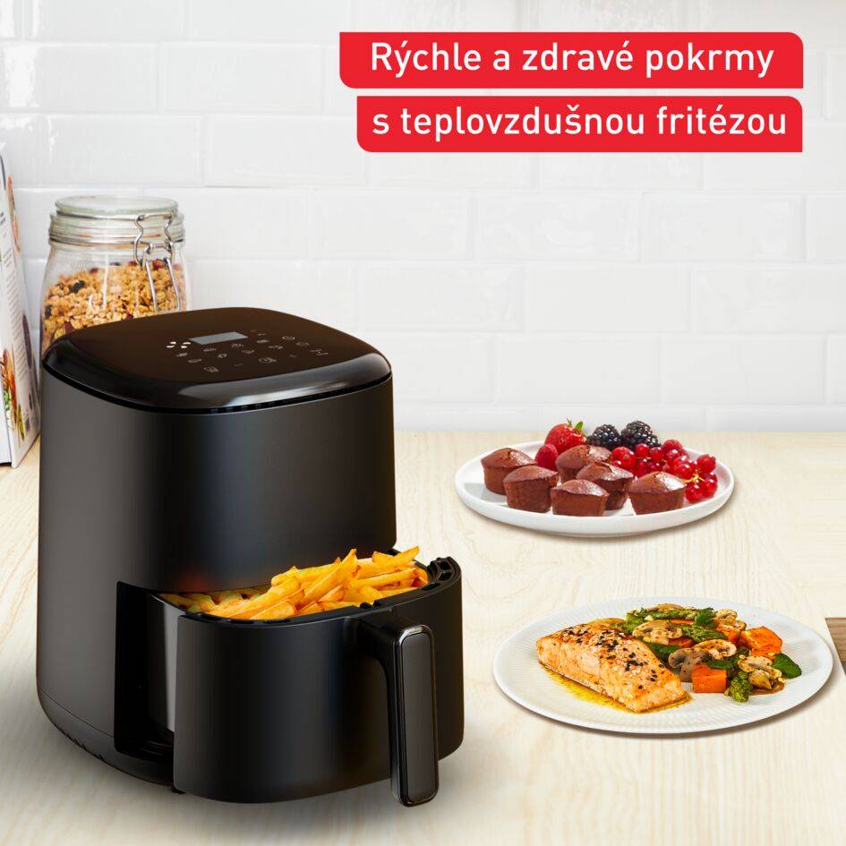 Teplovzdušná fritéza Tefal Easy Fry Compact 3 l EY145810 Čierna