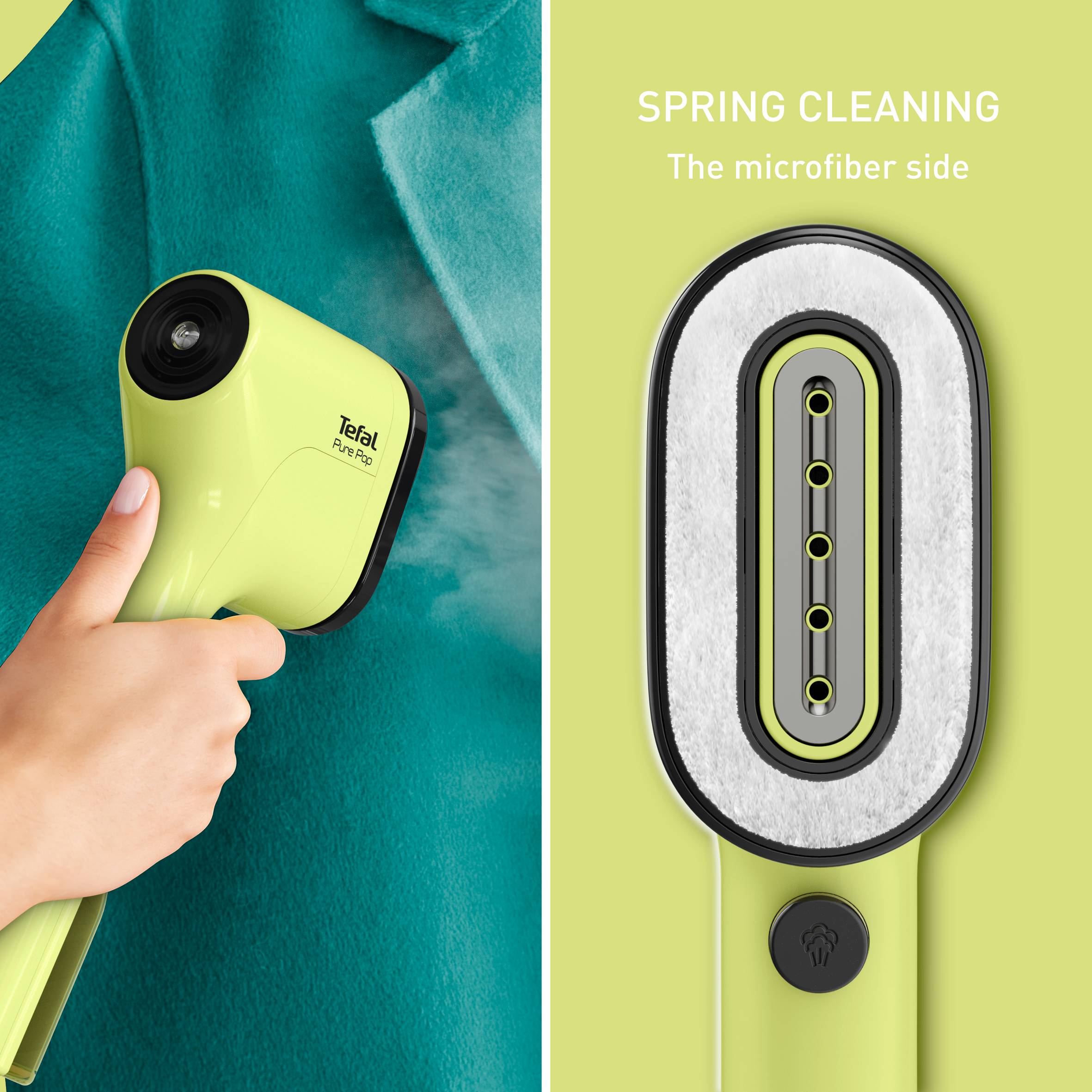 Naparovač odevov Tefal Pure POP DT2025F0 Lime
