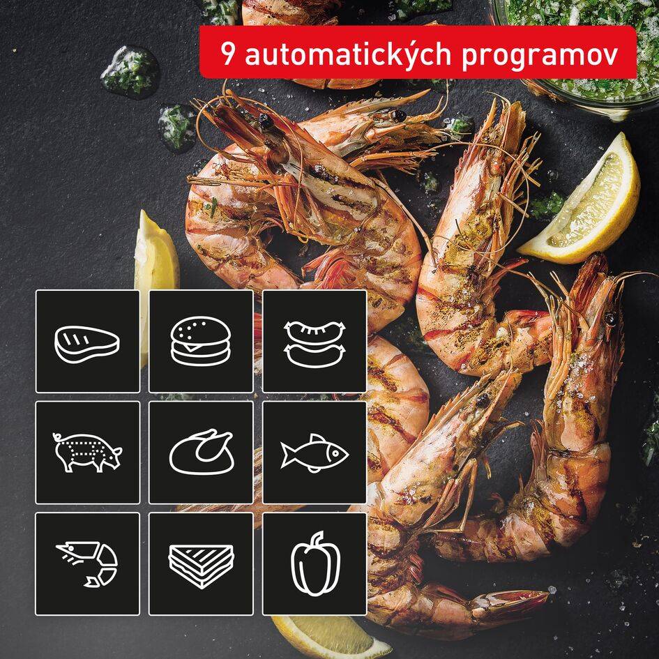 Elektrický gril Tefal OptiGrill 4v1 Inox GC774D30 Strieborný/Čierny