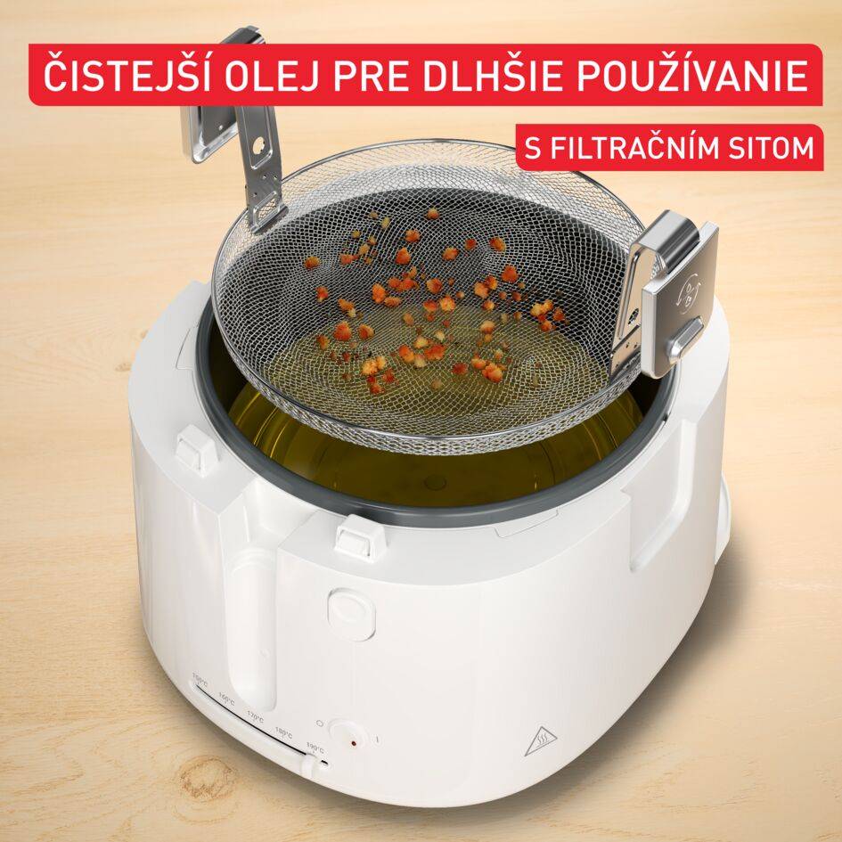 Olejová fritéza Tefal Filtra Vision FF2541E0 Biela
