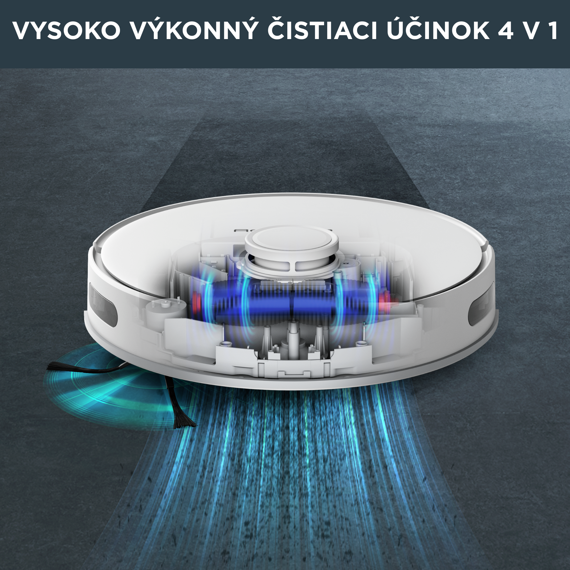 Robotický vysávač Rowenta X-Plorer S75s 4v1 Laser 2700Pa RR8567WH