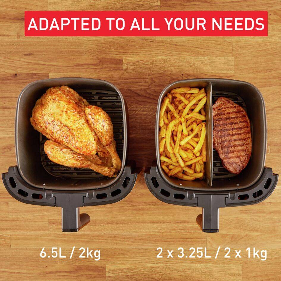 Teplovzdušná fritéza Tefal Easy Fry & Grill 2v1 EY801D15 Čierná/Nerezová