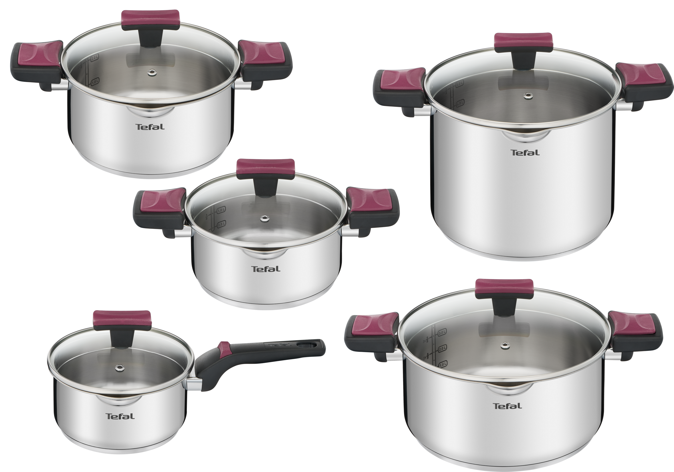 Súprava riadu Tefal Cook & Clip G723SA74 10 ks