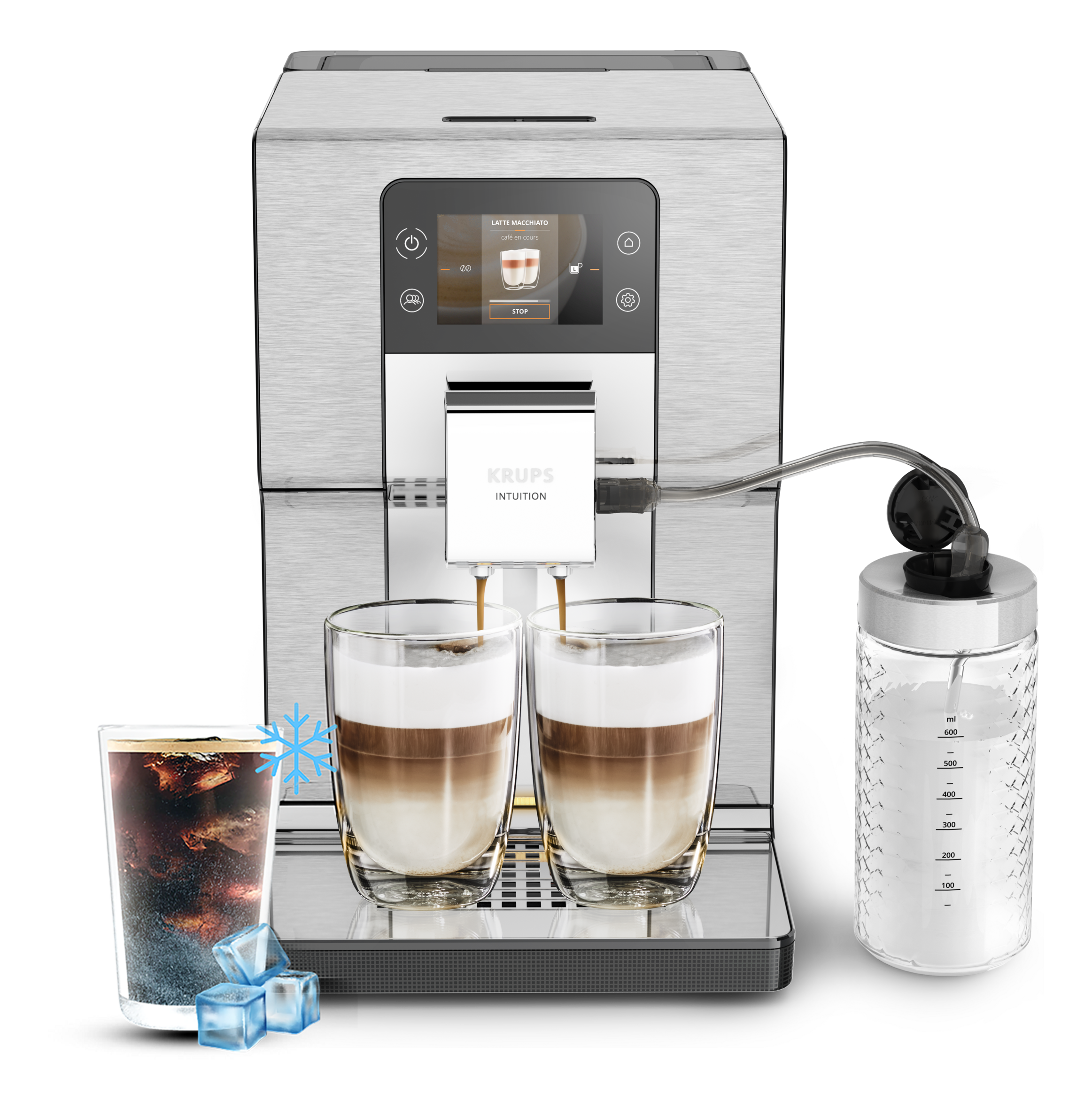 Automatický kávovar KRUPS Intuition Experience+ EA877D10 Nerezový