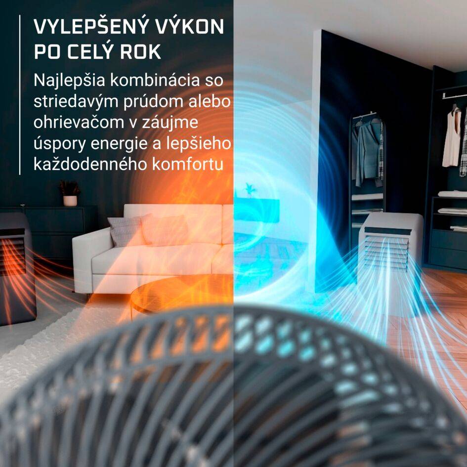 QV2540F0 Turbo Swift Compact, stolný ventilátor, Rowenta