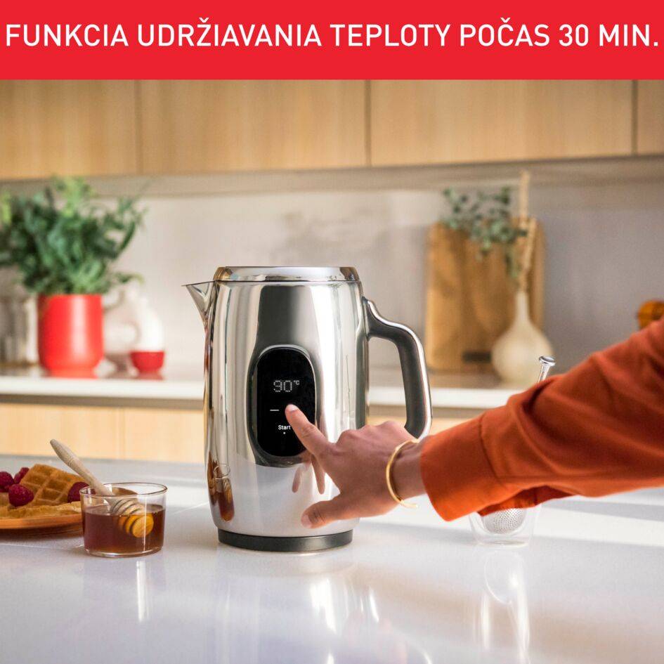 Rýchlovarná kanvica Tefal Majestuo KI883D10 Nerezová 1,5 l