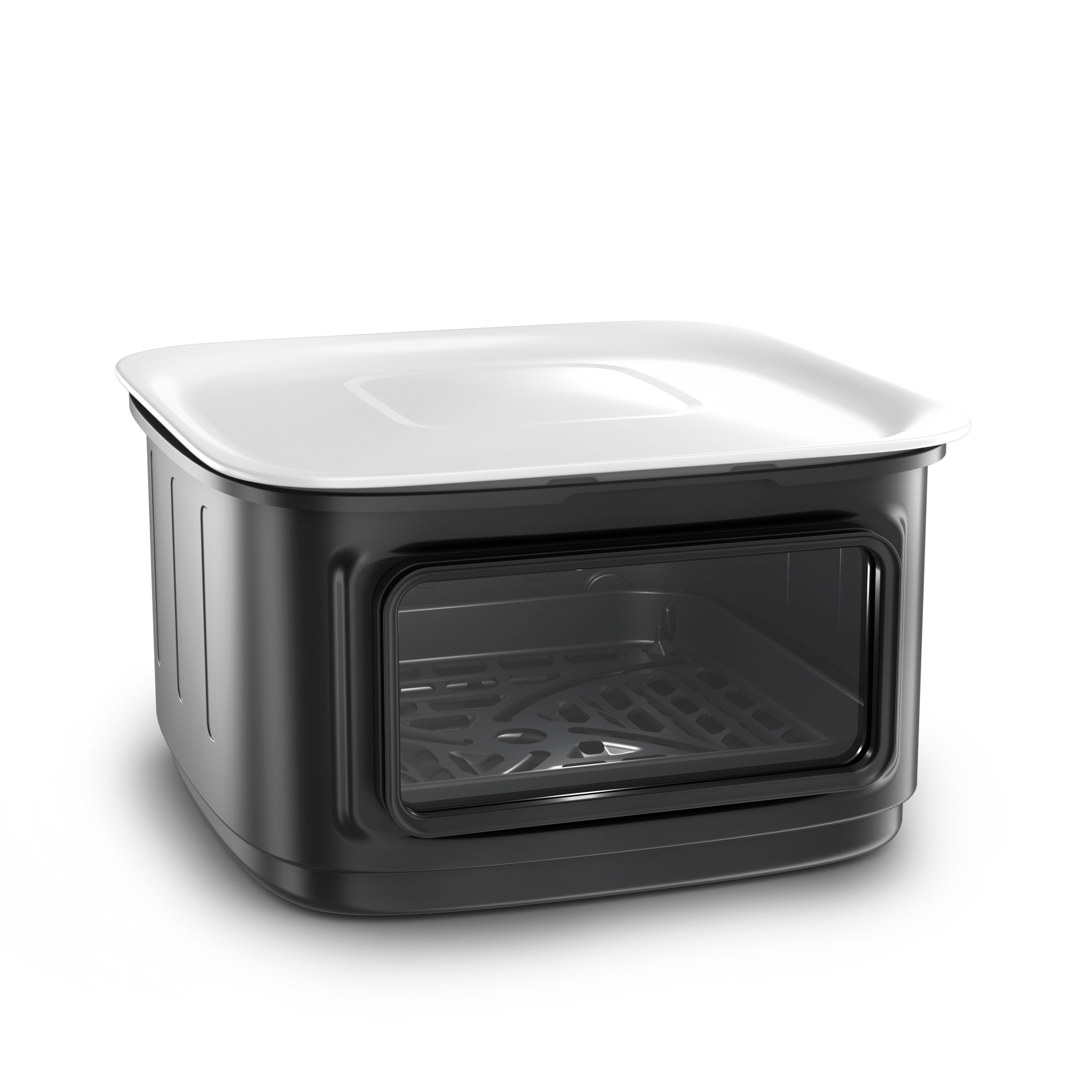 Easy Fry Silence Vision Storage Set, Extra Drawer, Grid and Lid