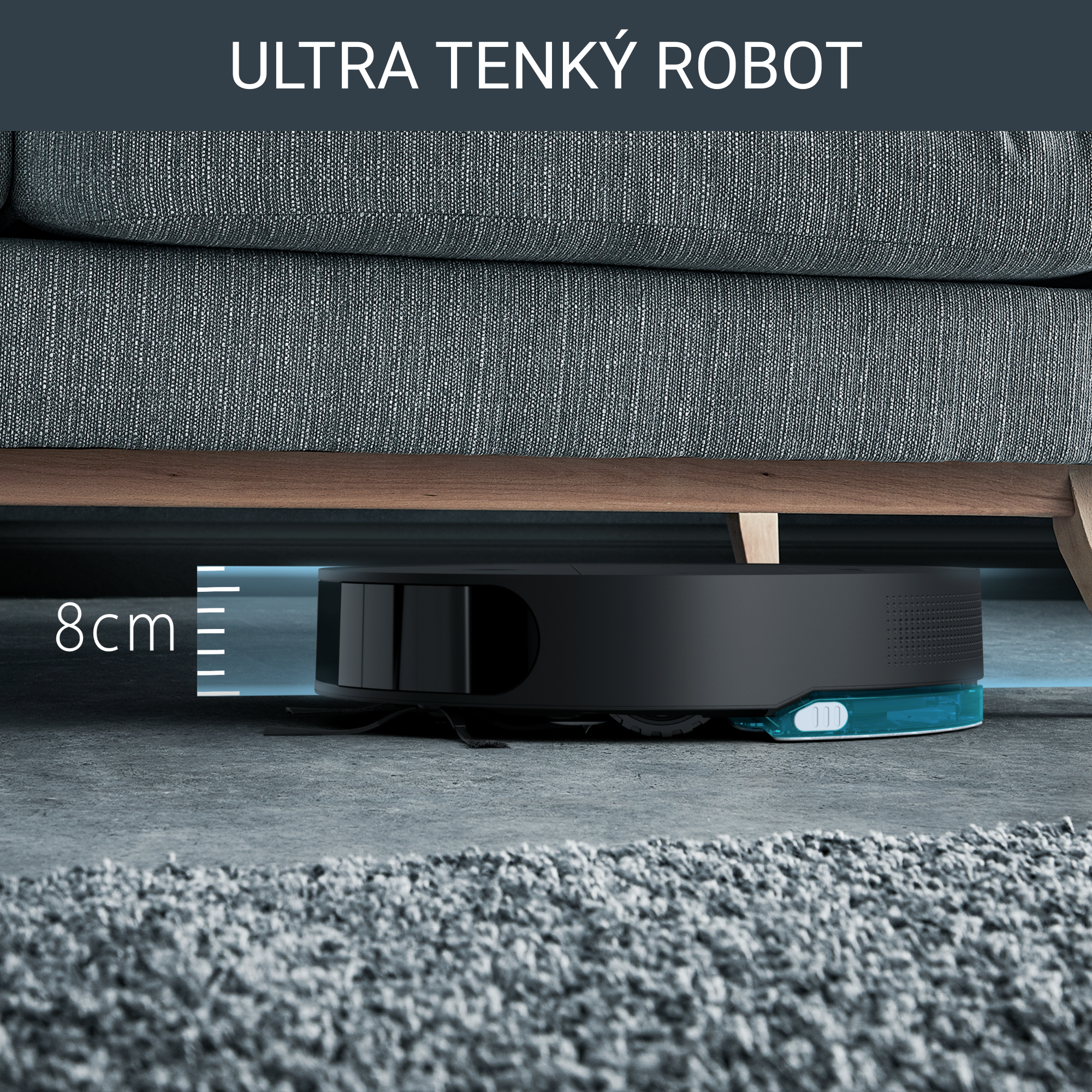 Robotický vysávač Rowenta X-Plorer S130 AI Animal & Allergy 4v1 Laser & Camera 8cm RR9075WH