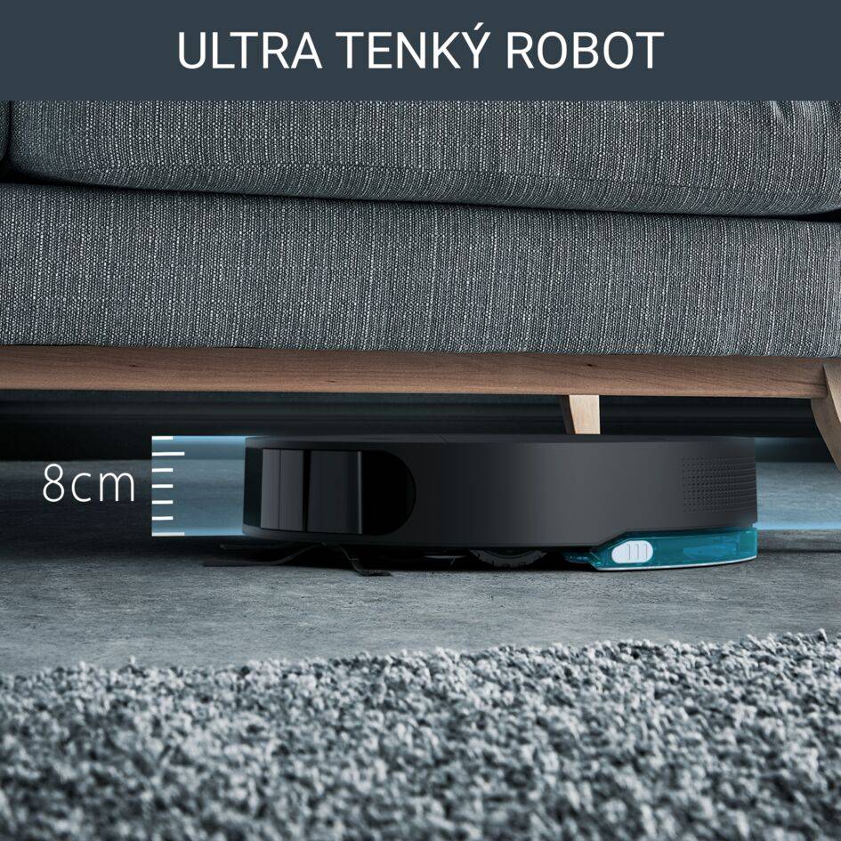 Robotický vysávač Rowenta X-Plorer S130 AI Animal & Allergy 4v1 Laser & Camera 8cm RR9075WH