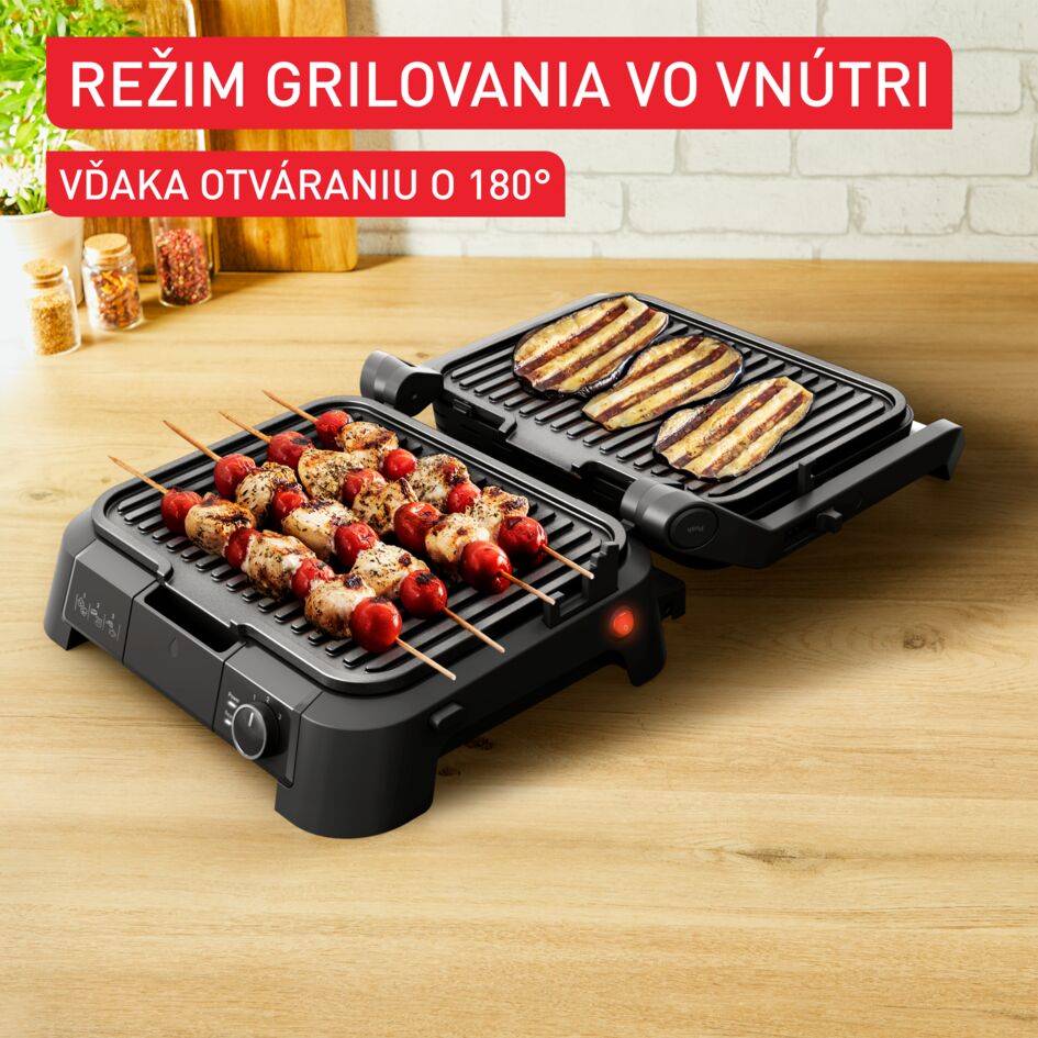 Elektrický gril Tefal SuperGrill 3v1 GC510DE0 Ušľachtilá oceľ