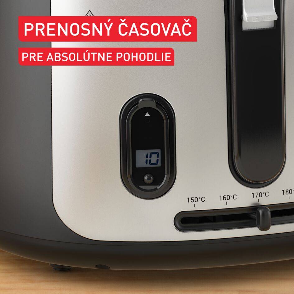Olejová fritéza Tefal Filtra Vision+, FF2588E0, čierna